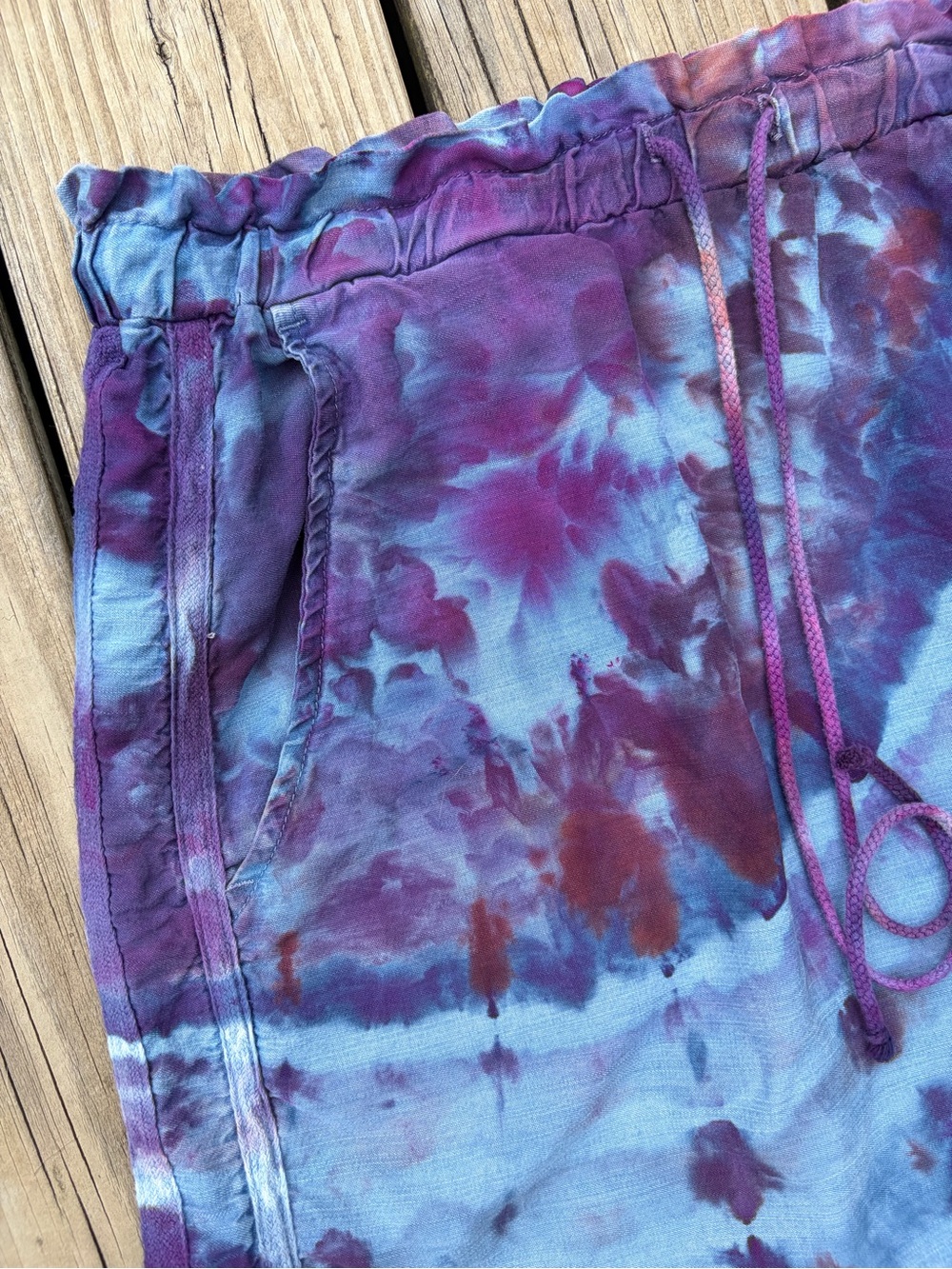 cloth & stone Ice Dyed Drawstring Mini Skirt - Picture 2 of 6